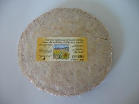 Placky tasovské chlebové celozrnné 160g