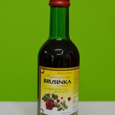 Sirup bylinkový bez cukru brusnica 290g