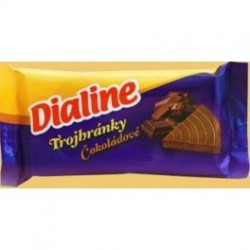 Oblátky Dialine trojhránky čokoládové 50g