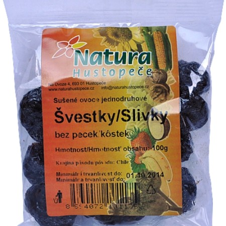 Slivky sušené bez jadier 100g