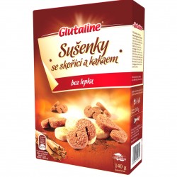 Sušienky Glutaline krabička škorica kakao bezgluténové 140g